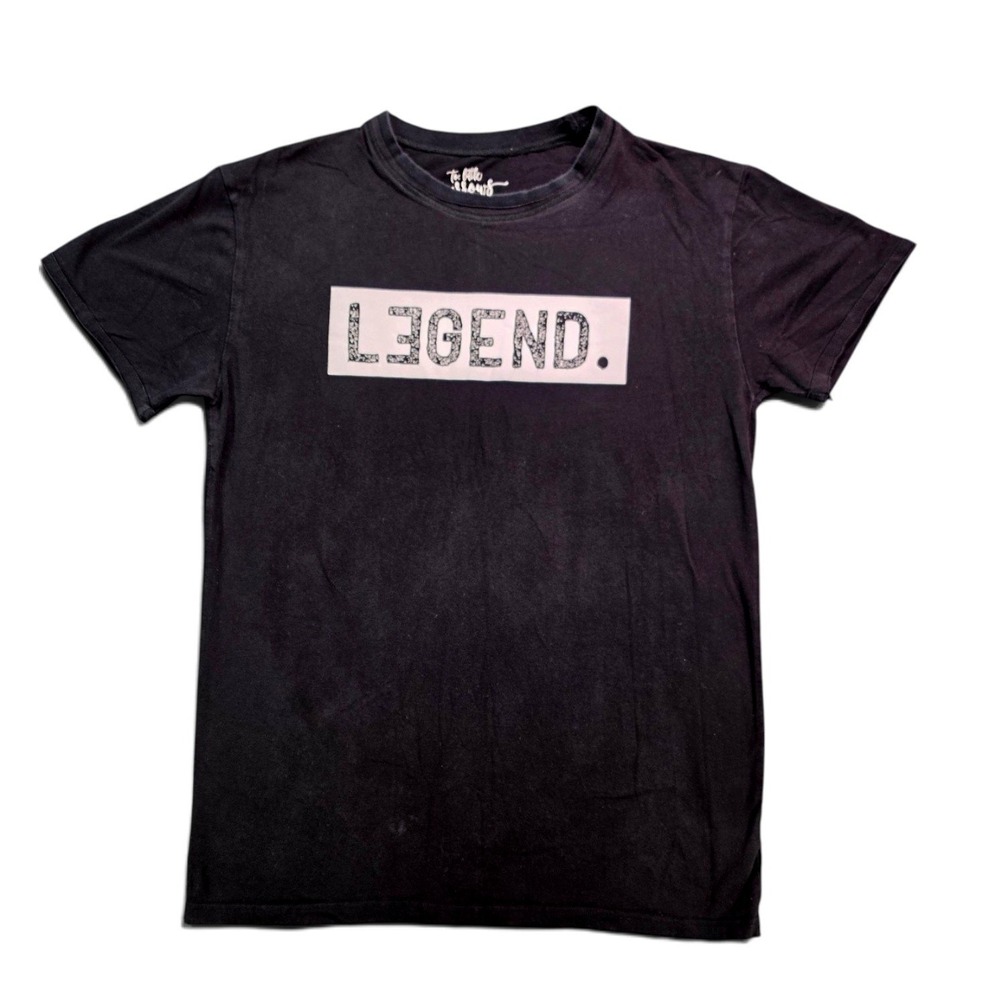 To Little Arrows Dad Tee Legend Distressed Graphic T Shirt Black Mens Large